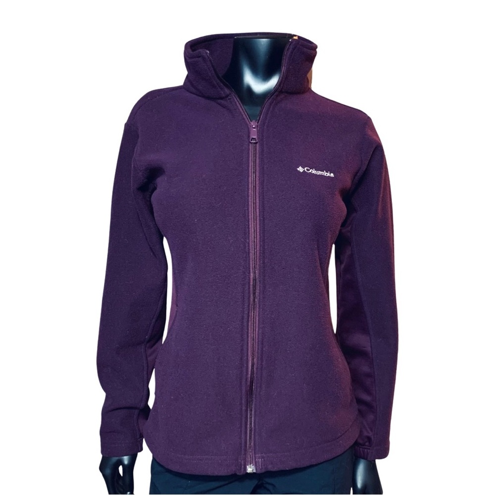 Columbia Zip-up Sweater with Omni-Heat Lining Medium Purple
